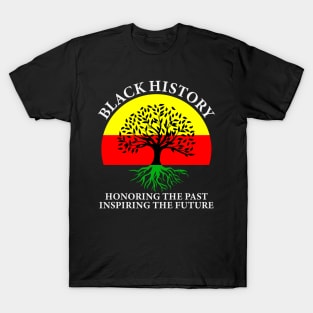Honoring Past Inspiring Future Black History Month T-Shirt